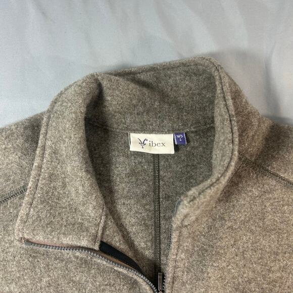 ibex women's full zip New Zealand Wool jacket size Large - Picture 2 of 6